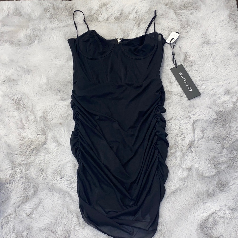 White Fox Boutique Model Behaviour Mini Dress Black
